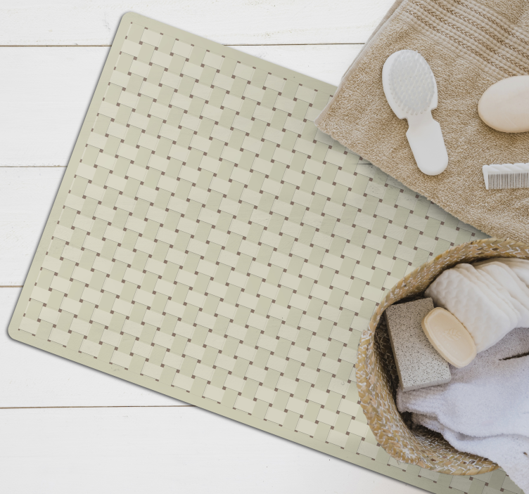 Tapete de vinil piso de madeira com textura de bambu - TenStickers