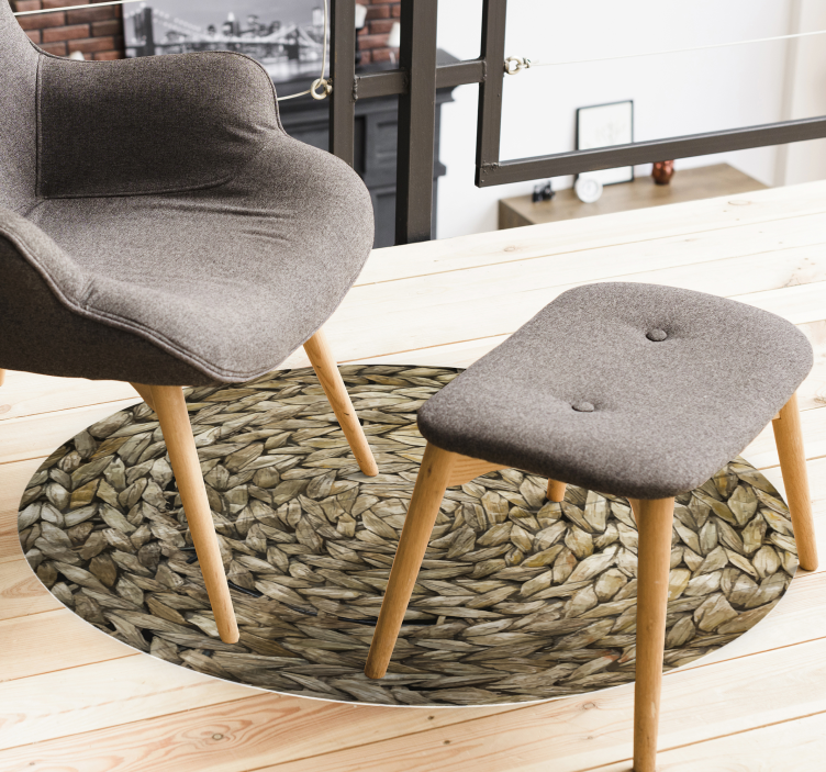 Tapetes de vinil vintage de imitação de corda - TenStickers