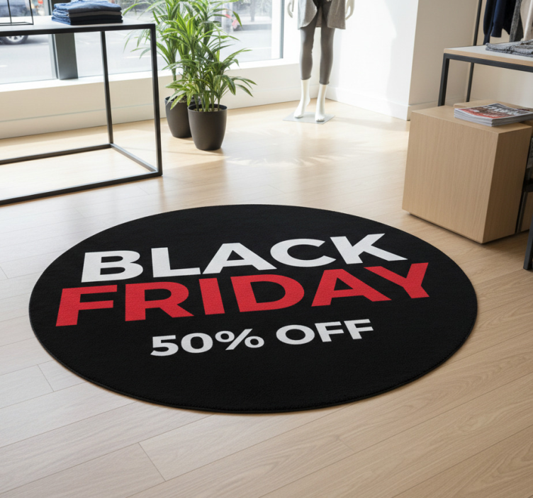 Tapete em vinil black friday com 50% de desconto - TenStickers