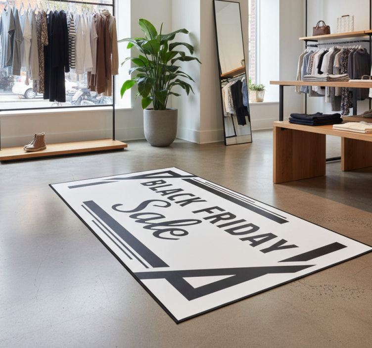 Tapete em vinil black friday promoção em caixa - TenStickers