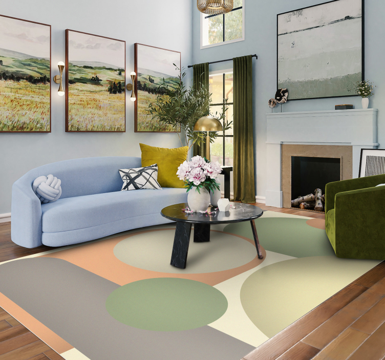 Tapete em vinil no estilo bold para sala - TenStickers