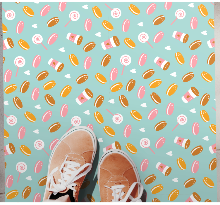 Tapete em vinil infantil coleção de delícias deliciosas - TenStickers