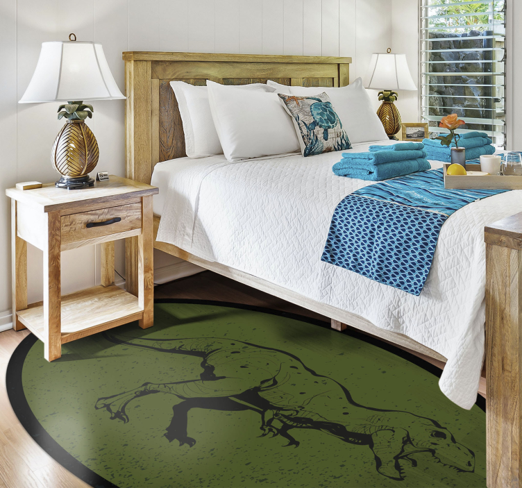 Tapete em vinil infantil com tema de dinossauro - TenStickers