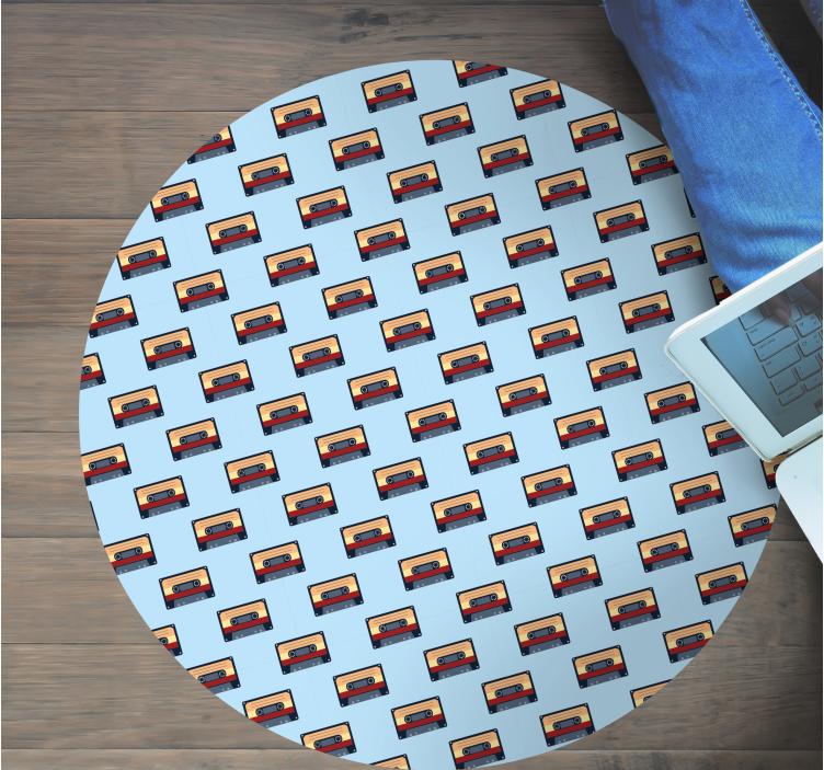 Tapete vinílico vintage conceito de fita retrô - TenStickers