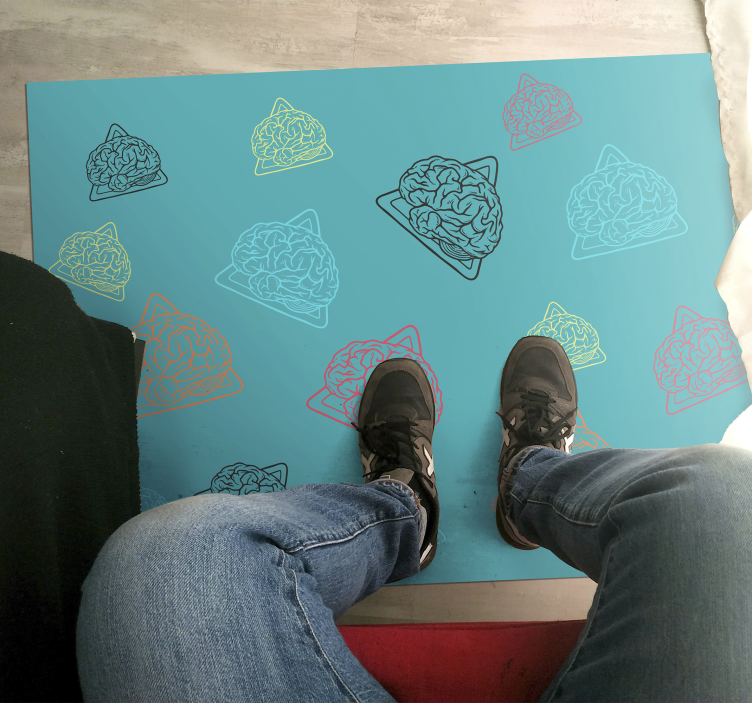 Tapete em vinil infantil padrões cerebrais abstratos - TenStickers