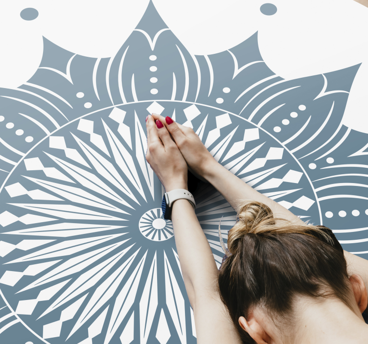 Tapete turquesa mandala vinil - TenStickers