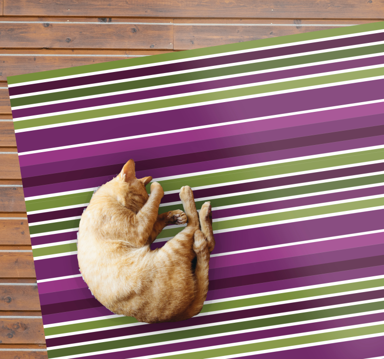 Tapete de vinil quadrado horizontal roxo e verde - TenStickers