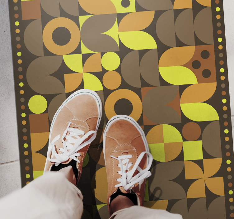 Tapete vintage abstrato dos anos 70 - TenStickers