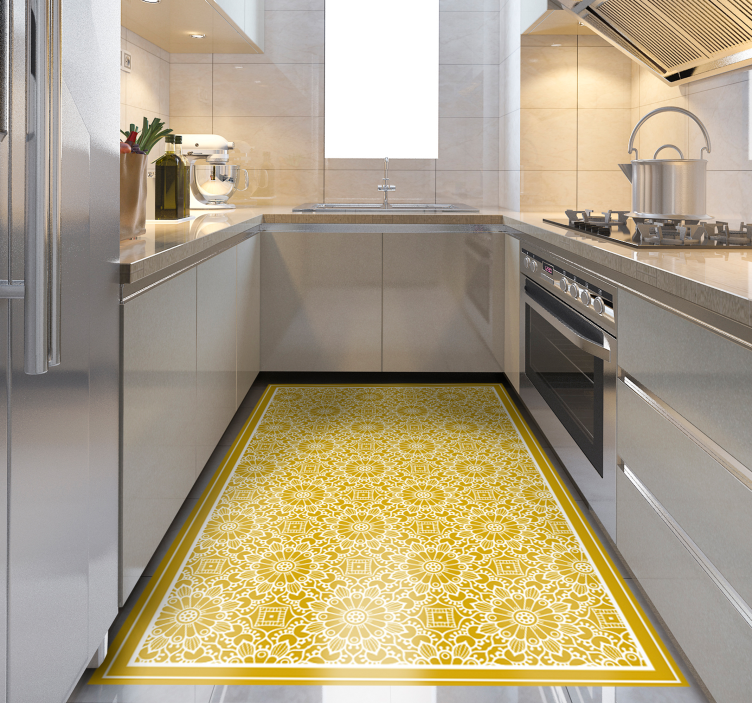 Tapete vintage amarelo vintage - TenStickers