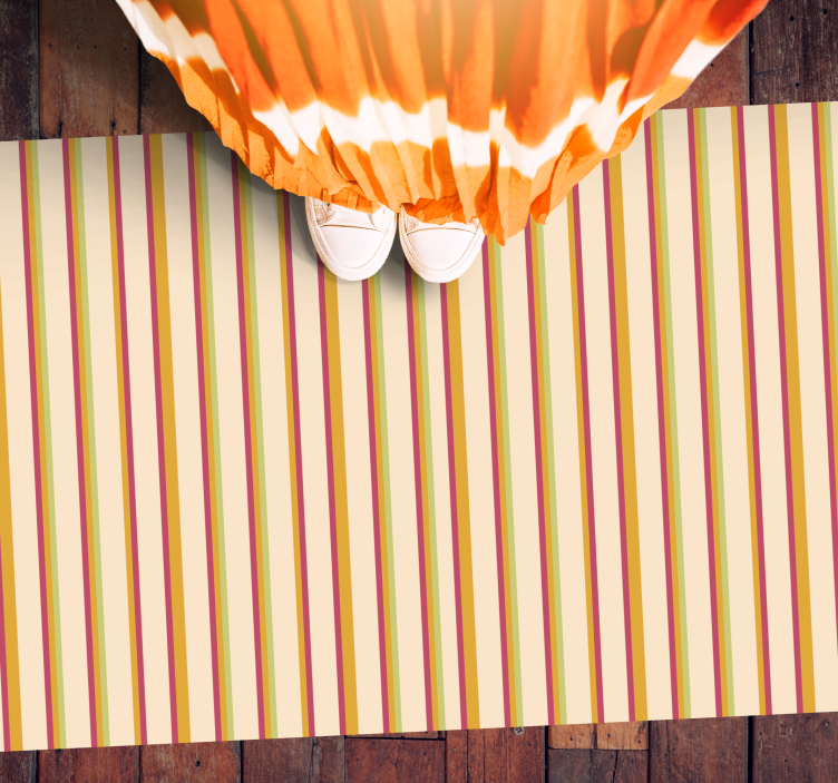 Tapete vinílico às risca elegância multiriscada - TenStickers