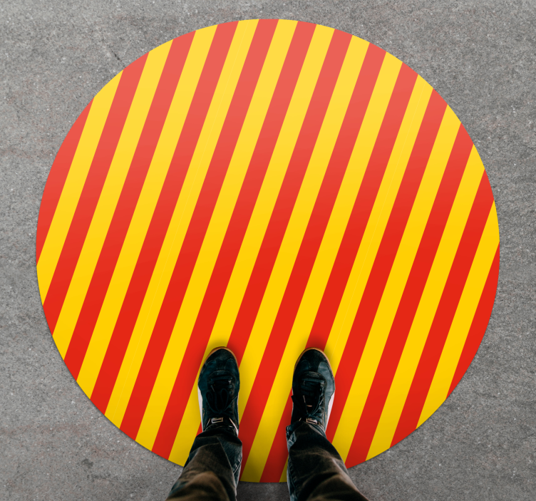 Tapete vinílico às risca exibição listrada vibrante - TenStickers