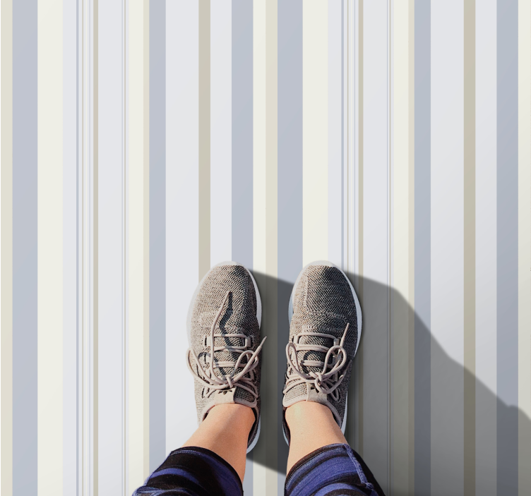 Tapete vinílico às risca motivo listrado chique - TenStickers