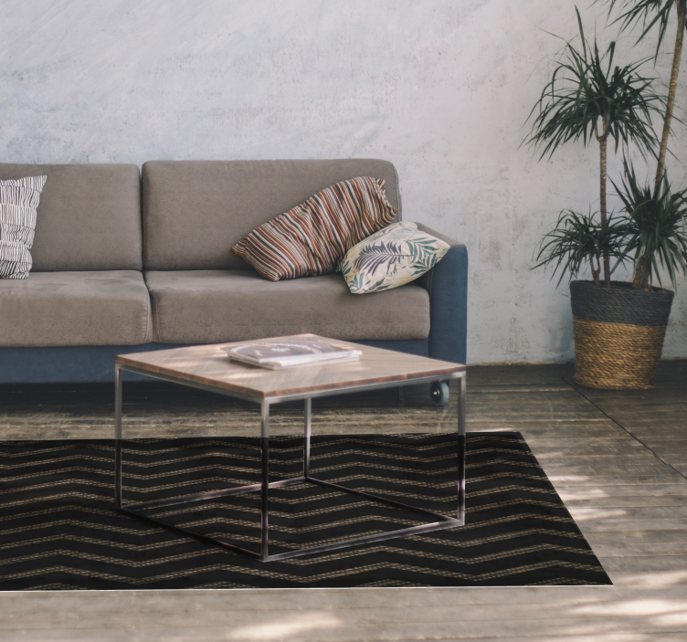 Tapete vinílico às risca padrão de listra chevron - TenStickers