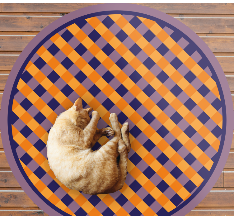 Tapete vinílico às risca padrão xadrez em negrito - TenStickers