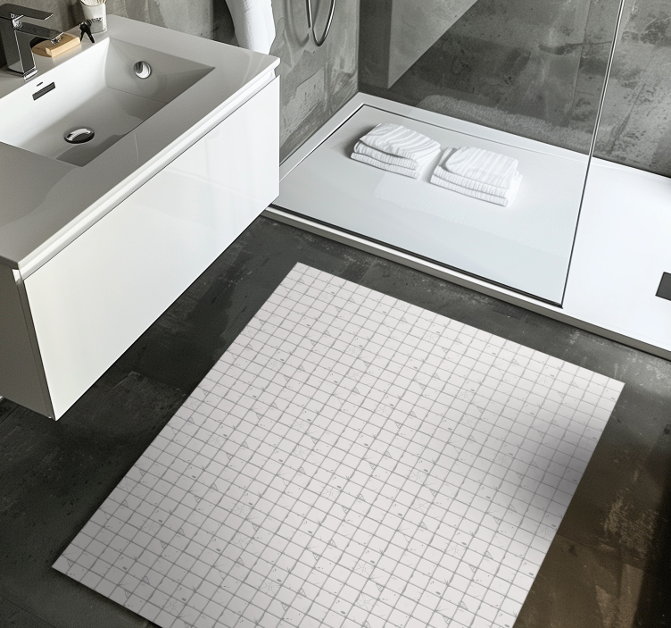 Tapete vinílico azulejos cinza claro envelhecido - TenStickers