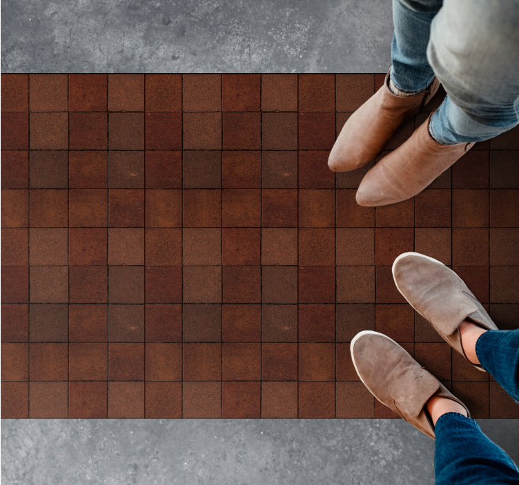 Tapete vinílico azulejo superfície de azulejos terrosos - TenStickers