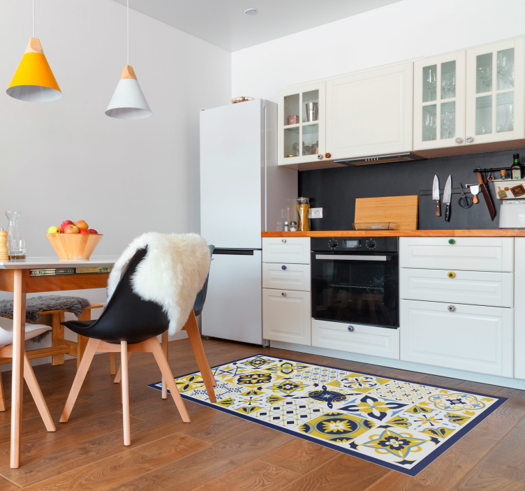 Tapete vinílico azulejo conjunto de mosaico - TenStickers