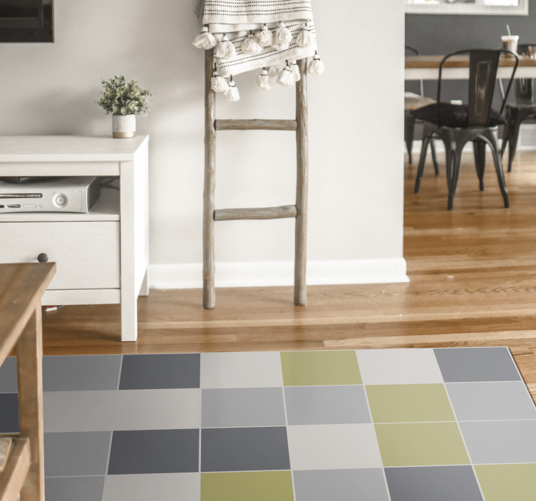 Tapete vinílico azulejos desenho geométrico de azulejos - TenStickers