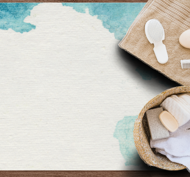 Tapete vinílico casa de banho efeito aqua suave - TenStickers