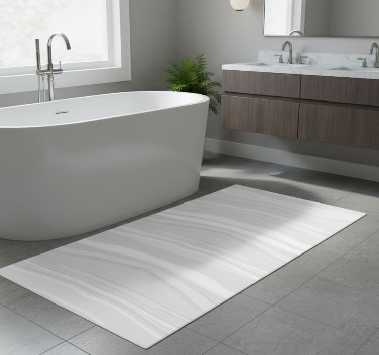 Tapete vinílico casa de banho mármore branco close-up - TenStickers