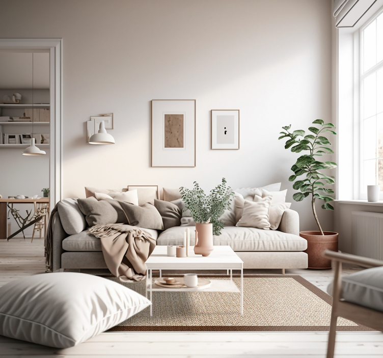 Tapete vinílico com efeito tecido - TenStickers