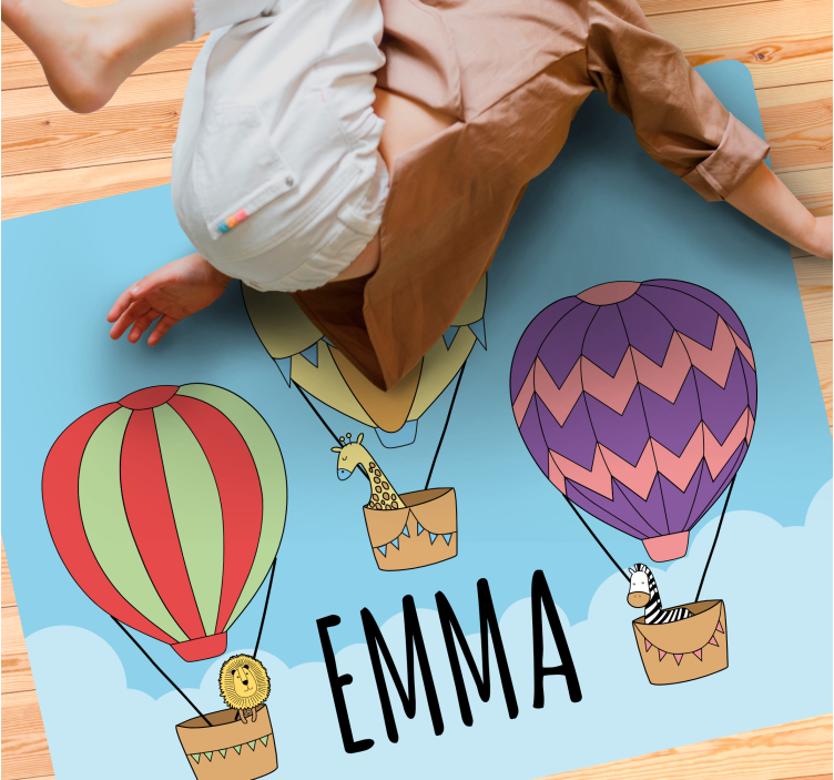 Tapete vinílico com nome ares quentes coloridos - TenStickers