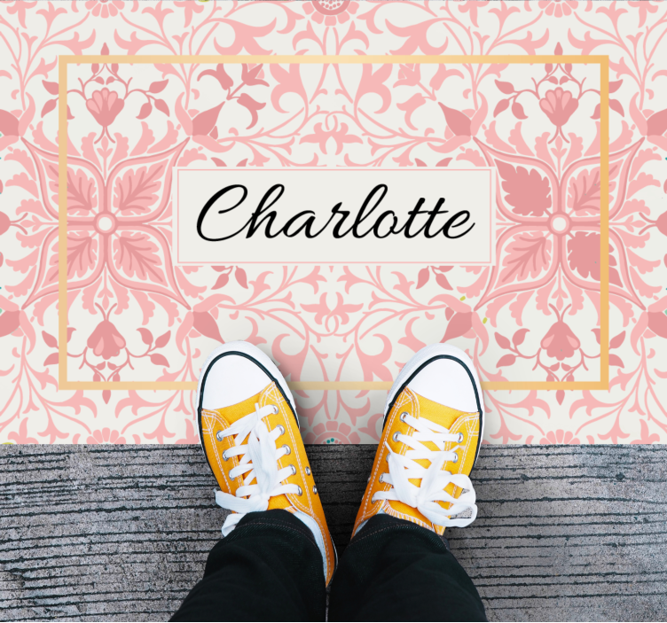 Tapete vinílico quarto arranjo botânico personalizado - TenStickers