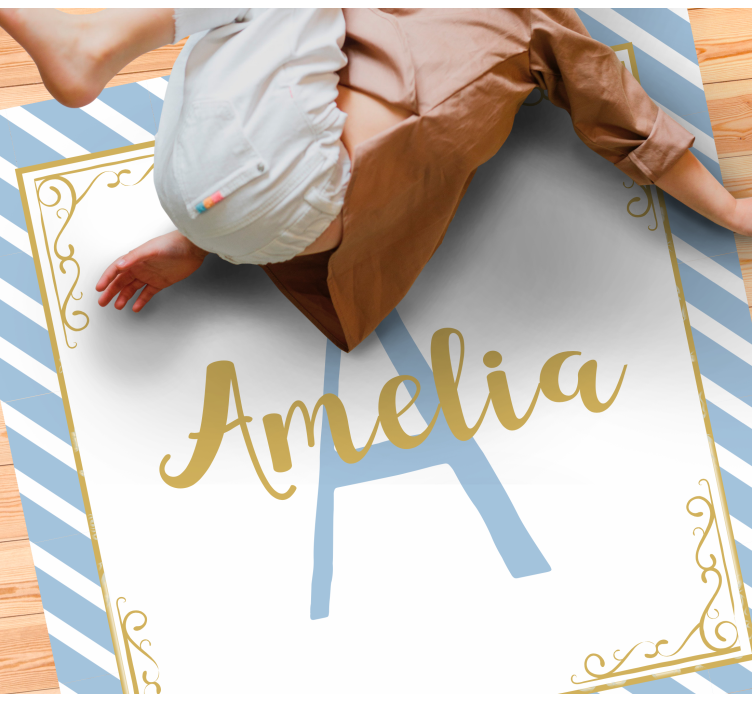 Tapete vinílico com nome estilo básico do nome - TenStickers