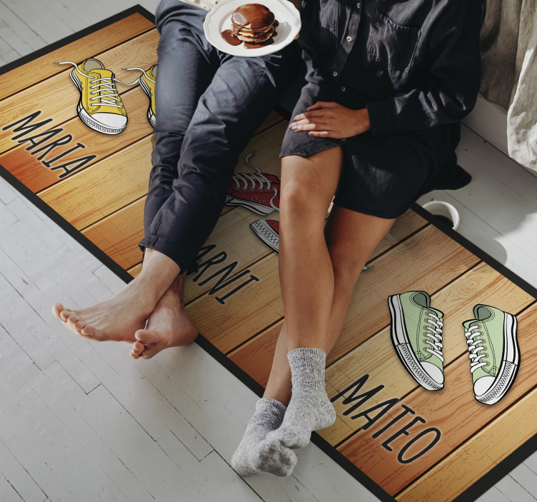 Tapete vinílico hall de entrada expositivo de calçados - TenStickers