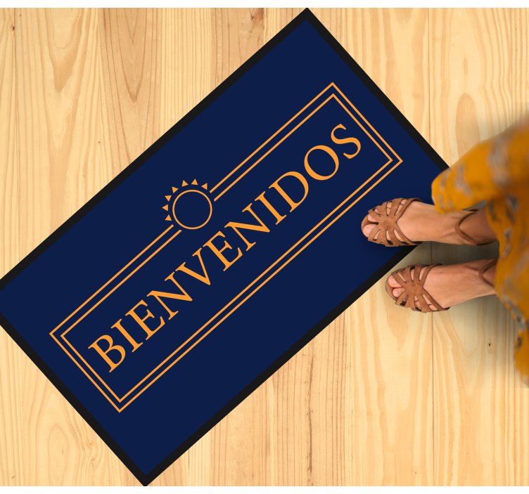 Tapete vinílico moderno mensagem de saudação - TenStickers