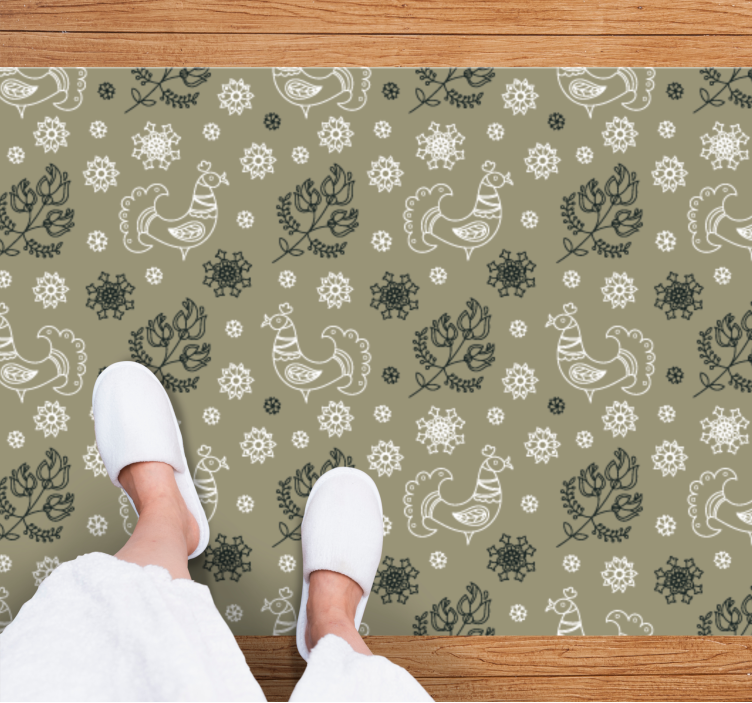 Tapete vinílico com nome motivos animais encantadores - TenStickers