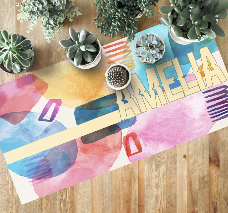 Tapete vinílico com nome nome personalizado - TenStickers