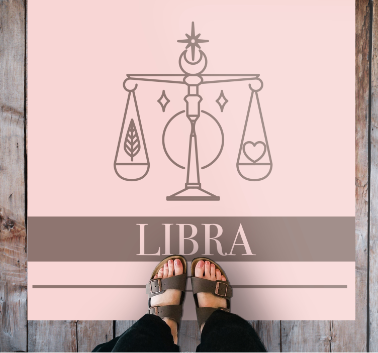 Tapete vinílico frases e textos design de libra balance - TenStickers