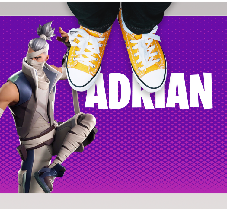 Tapete vinílico juvenil personagem de jogo personalizado - TenStickers