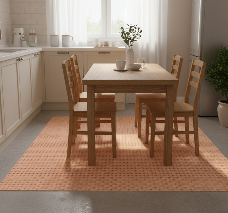 Tapete vinílico cozinha bege têxtil - TenStickers