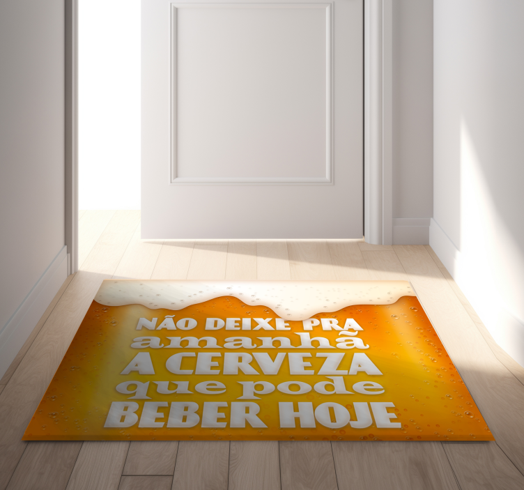 Tapete vinílico cozinha cerveja - TenStickers