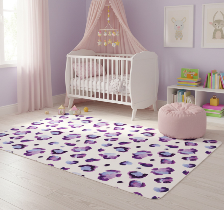 Tapete vinílico de animais com design feminino - TenStickers