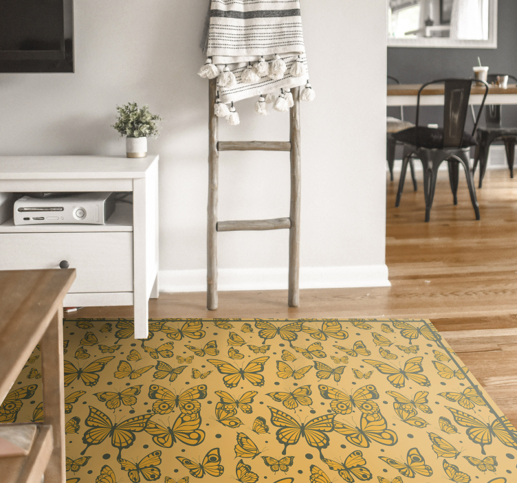 Tapete vinílico de animais delícia de borboleta - TenStickers