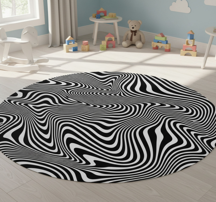 Tapete vinílico de animais efeito 3d zebra - TenStickers