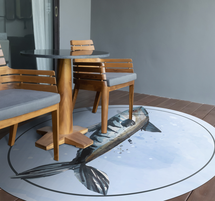 Tapete vinílico de animais exploração aquática - TenStickers