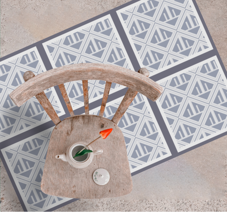 Tapete vinílico geométricas matriz de padrão geométrico - TenStickers