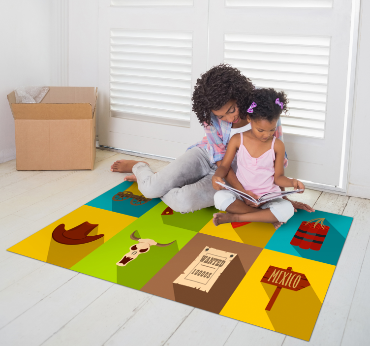 Tapete vinílico de jogos aventura ocidental - TenStickers