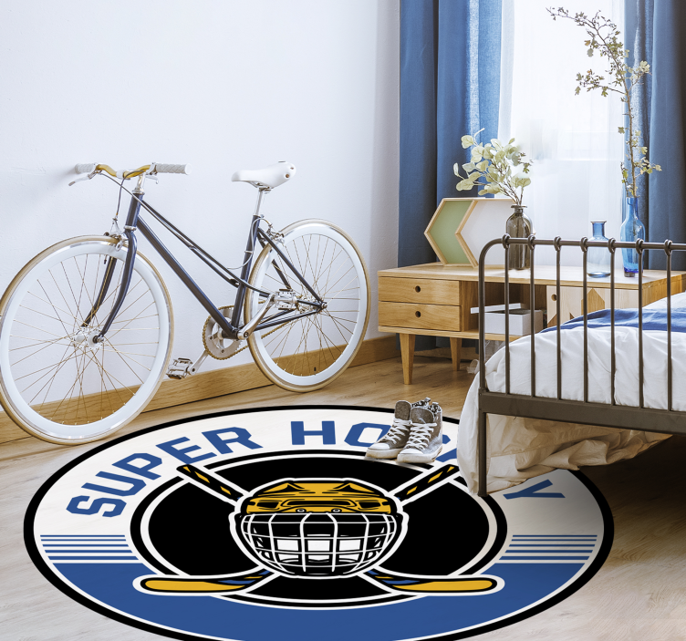 Tapete vinílico de jogos emblema de hóquei - TenStickers