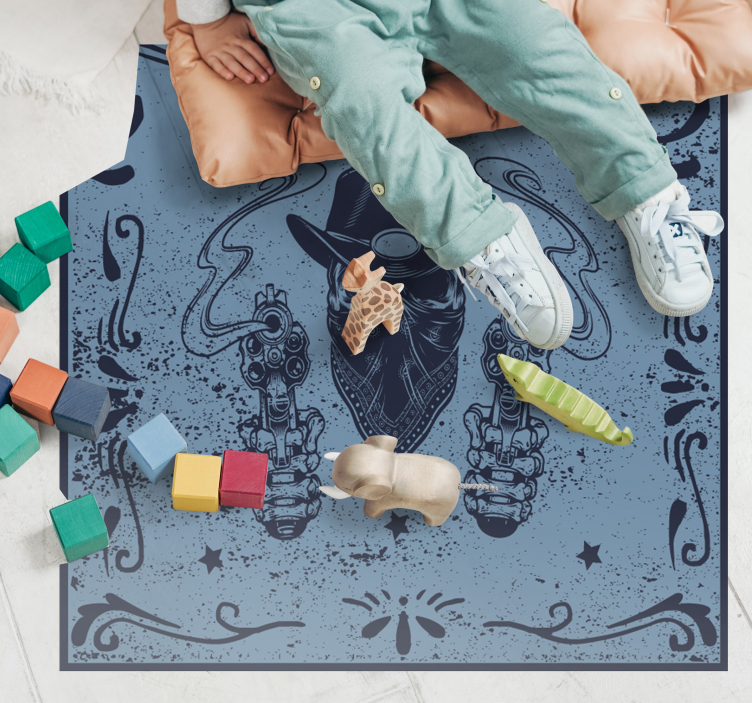 Tapete vinílico de jogos imagens de duelo de cowboy - TenStickers