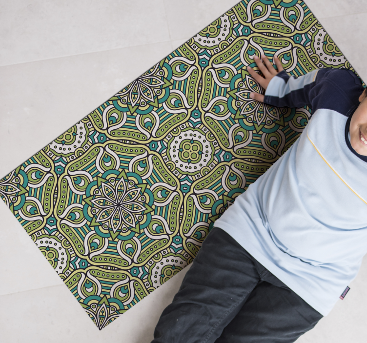 Tapete vinílico de mandala mandala estampada - TenStickers