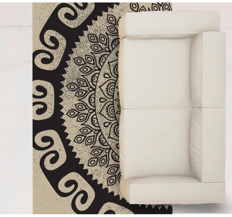 Tapete vinílico de mandala motivo sofisticado - TenStickers