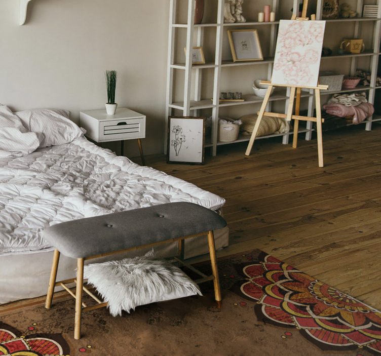 Tapete vinílico de mandala ornamentação de mandala - TenStickers