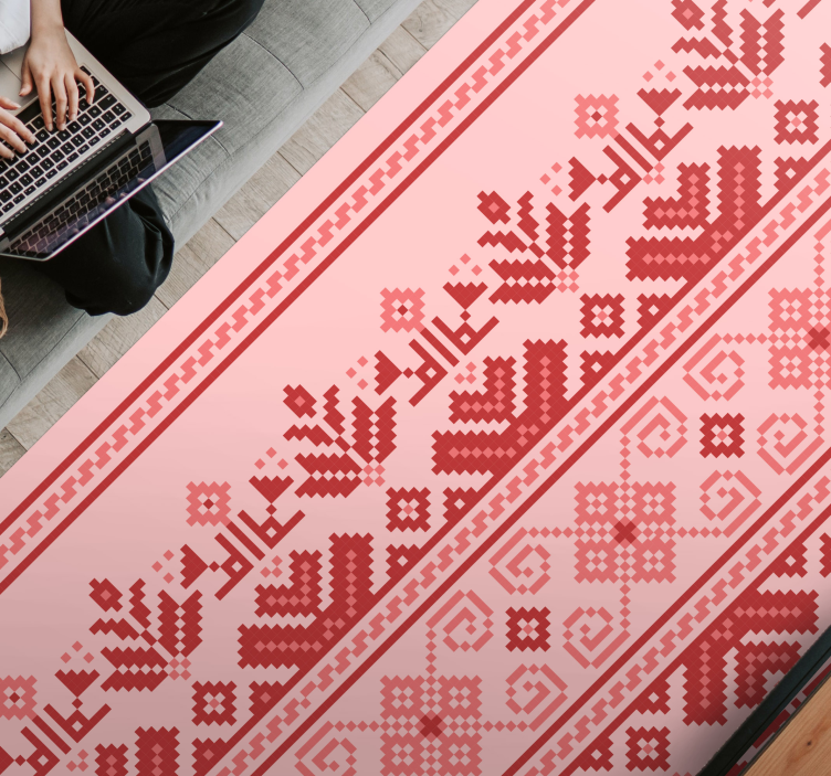 Tapete vinílico de mandala padrão ornamental étnico - TenStickers