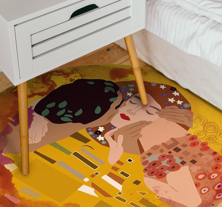 Tapete vinílico de mapa mundial abraço do mundo abstrato - TenStickers