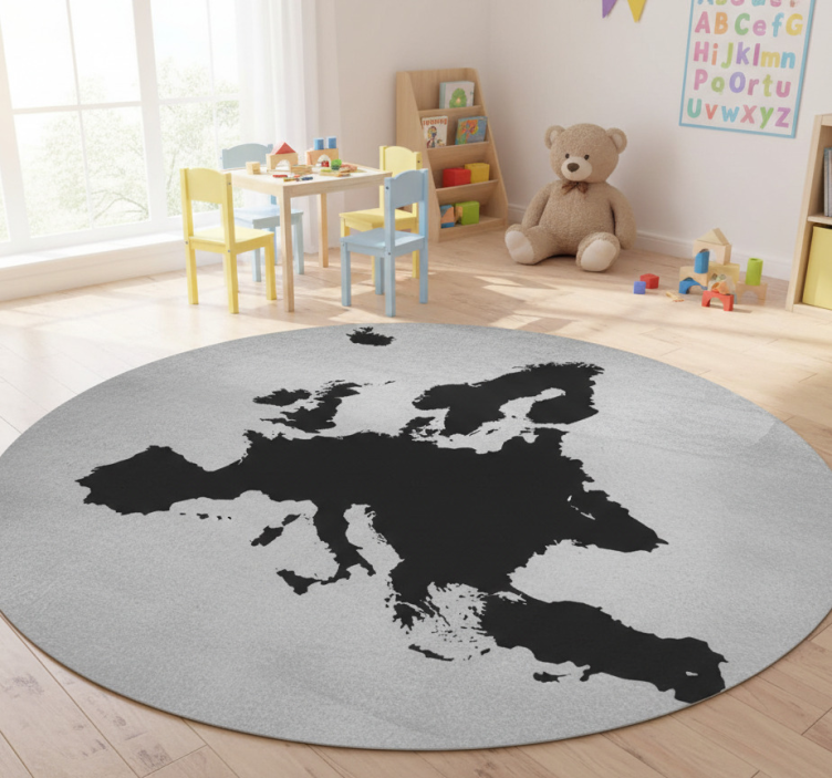 Tapete vinílico de mapa mundial para anotações europeias - TenStickers